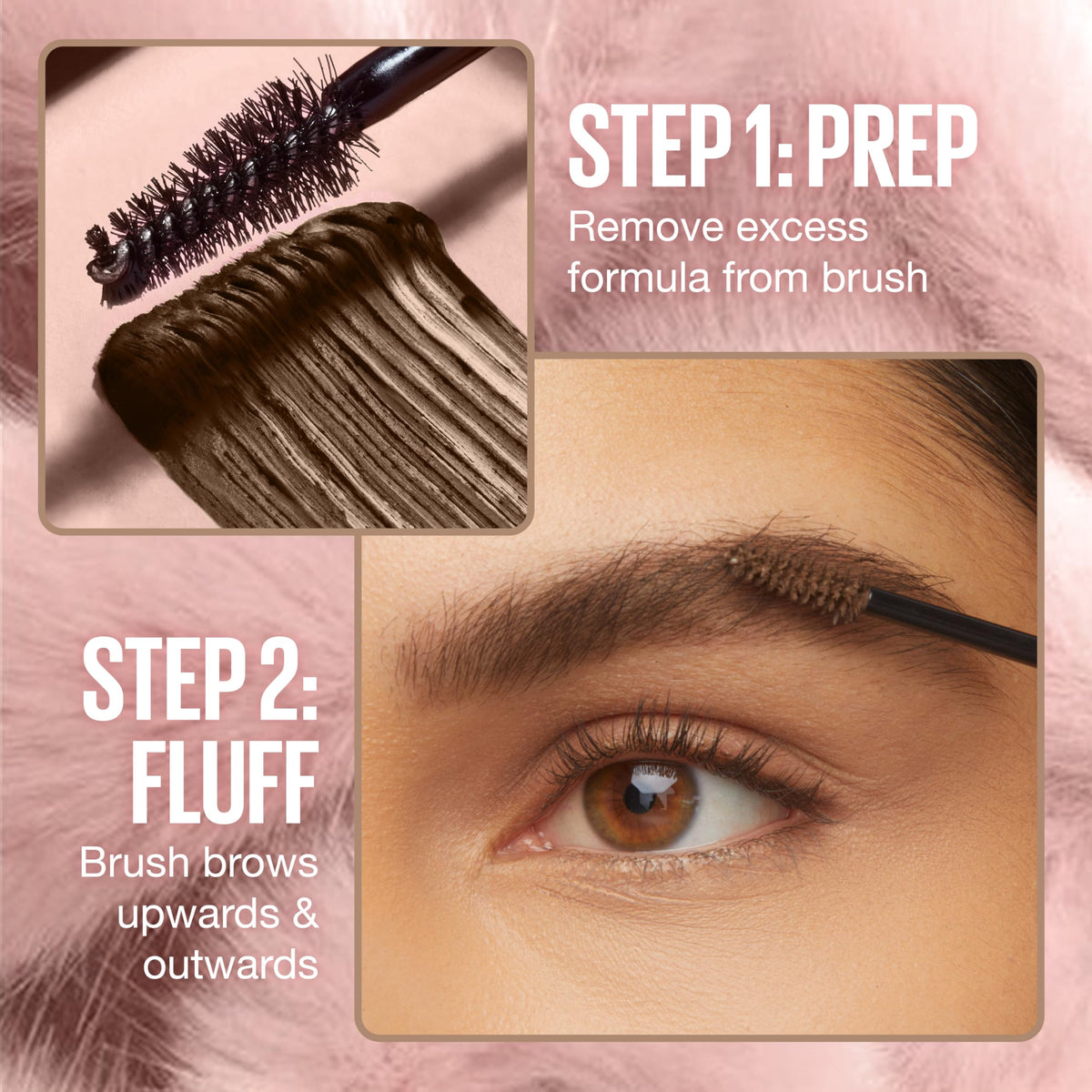 Maybelline Superfluff Volumizing Brow Mousse, All Day Tinted Brow Gel For Soft Full Brows, Medium Brown, 1 Count MAYBELLINE