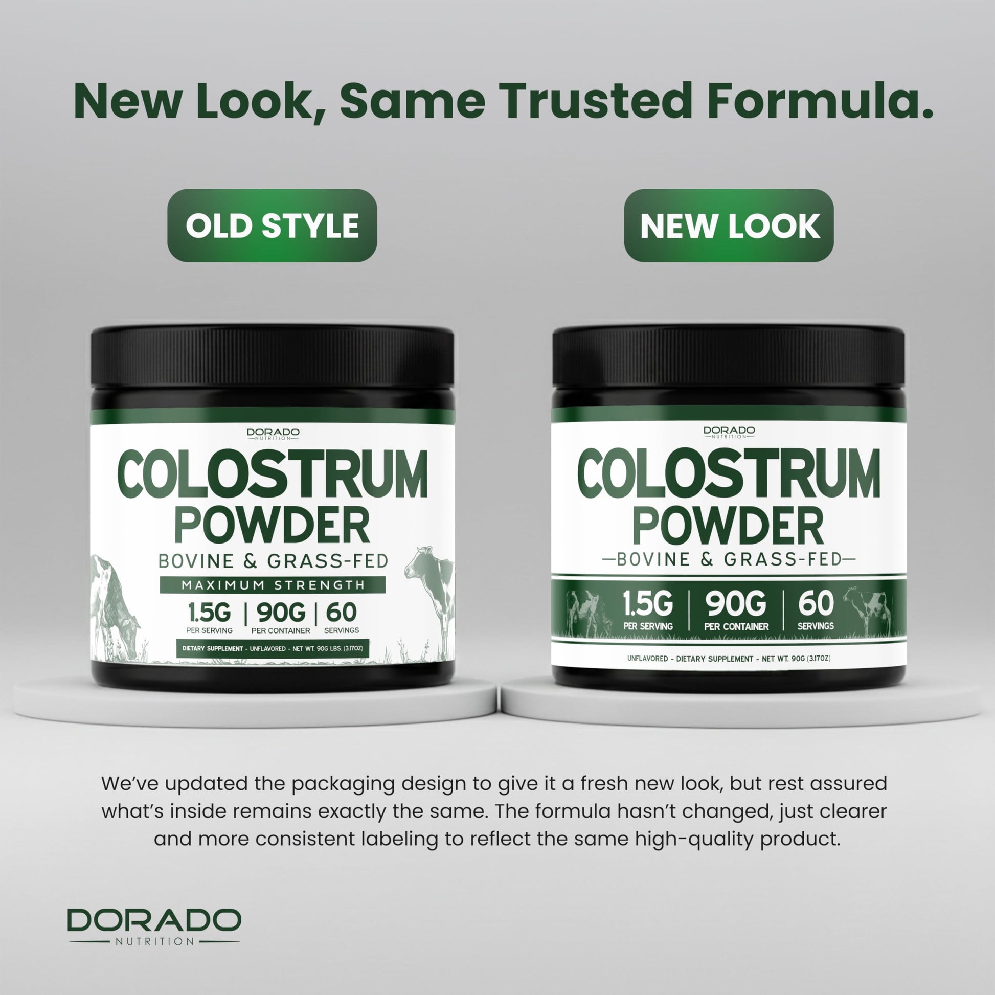 Colostrum Supplement Powder 90g (60 Servings of 1.5g Pure Bovine Colostrum Std. to Contain 20% IgG Immunoglobulins) Grass Fed Powder - No Fillers, Third Party Tested, Unflavored & Non-GMO DORADO NUTRITION buy australia supplements