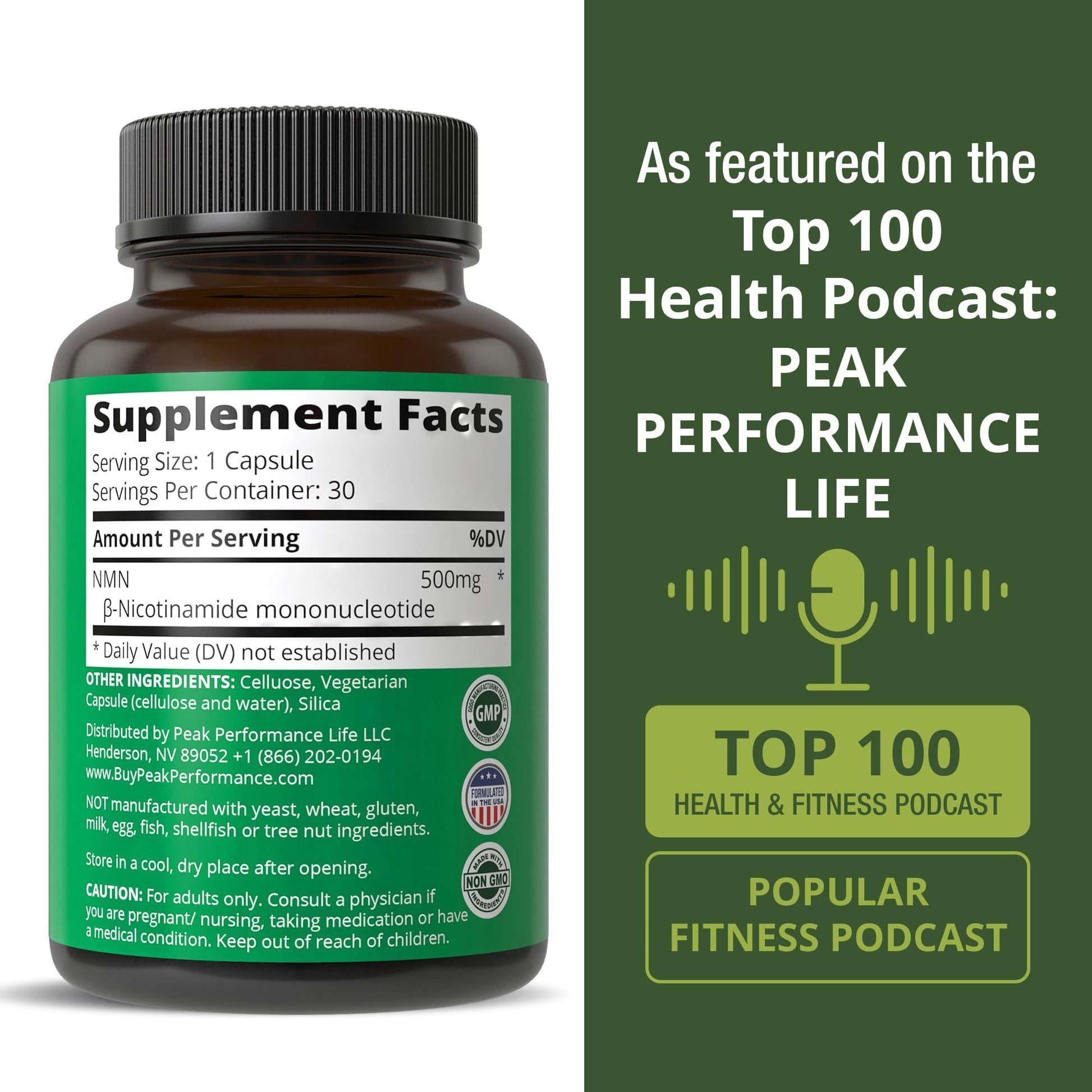 NMN Supplement Ultra High Strength Stabilized Nicotinamide Mononucleotide 500mg Per Capsule. 2 Capsules = 1,000mg of NMN. Boost NAD Levels. Healthy Aging NAD+ Supplements for Men and Women Peak Performance buy australia supplements