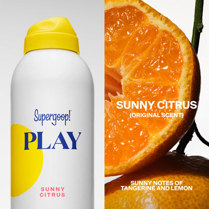 Supergoop! PLAY Body Mist Sunscreen SPF 50 PA++++, Sunny Citrus, 6oz Supergoop!