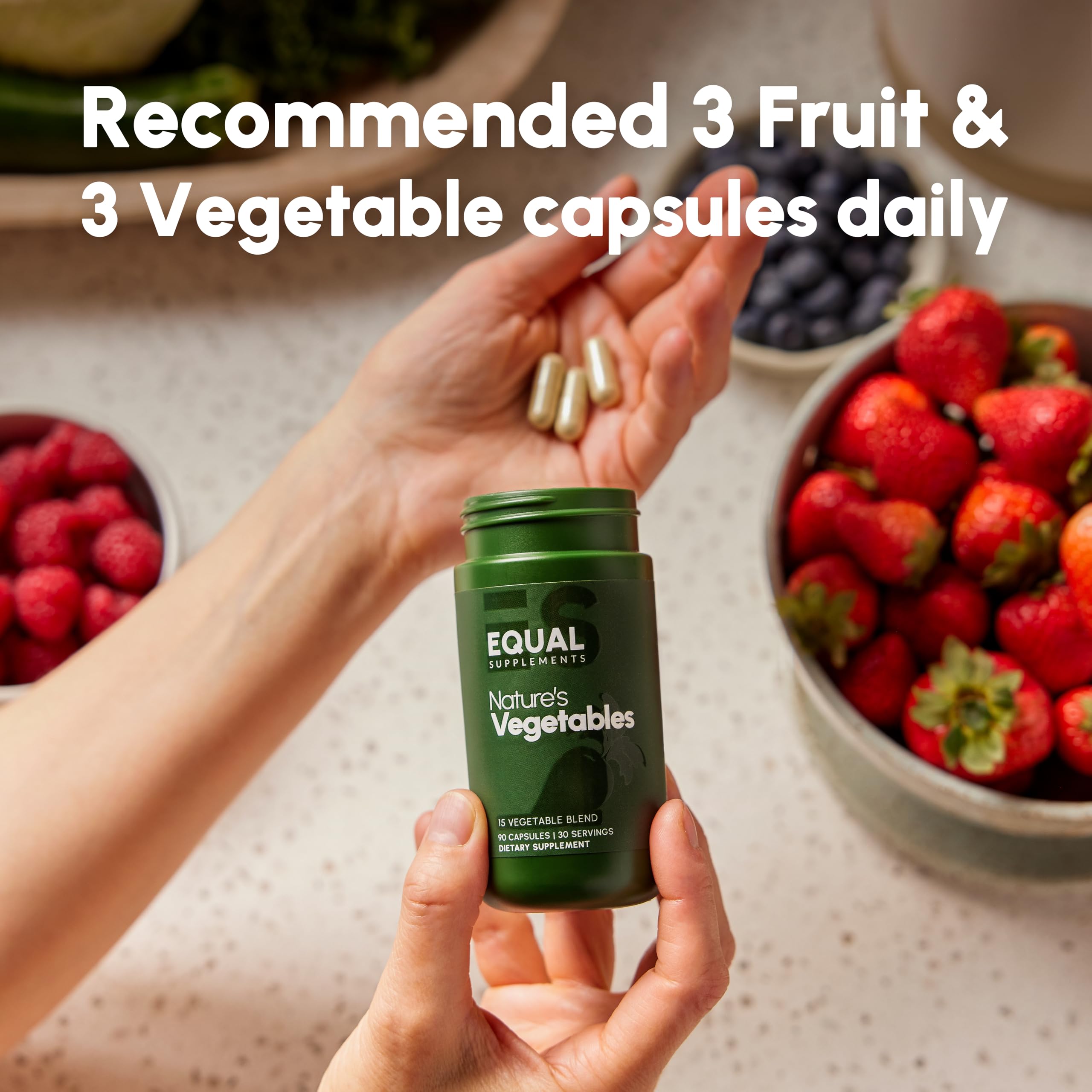 Equal Supplements Fruits and Vegetables Capsules | 2 Month Supply | GMP Certified-Manufactured in US | Fruit and Veggies Supplement for Balance | of Nature, Fruit and Vegetable Capsule for Adults Equal Supplements buy australia supplements