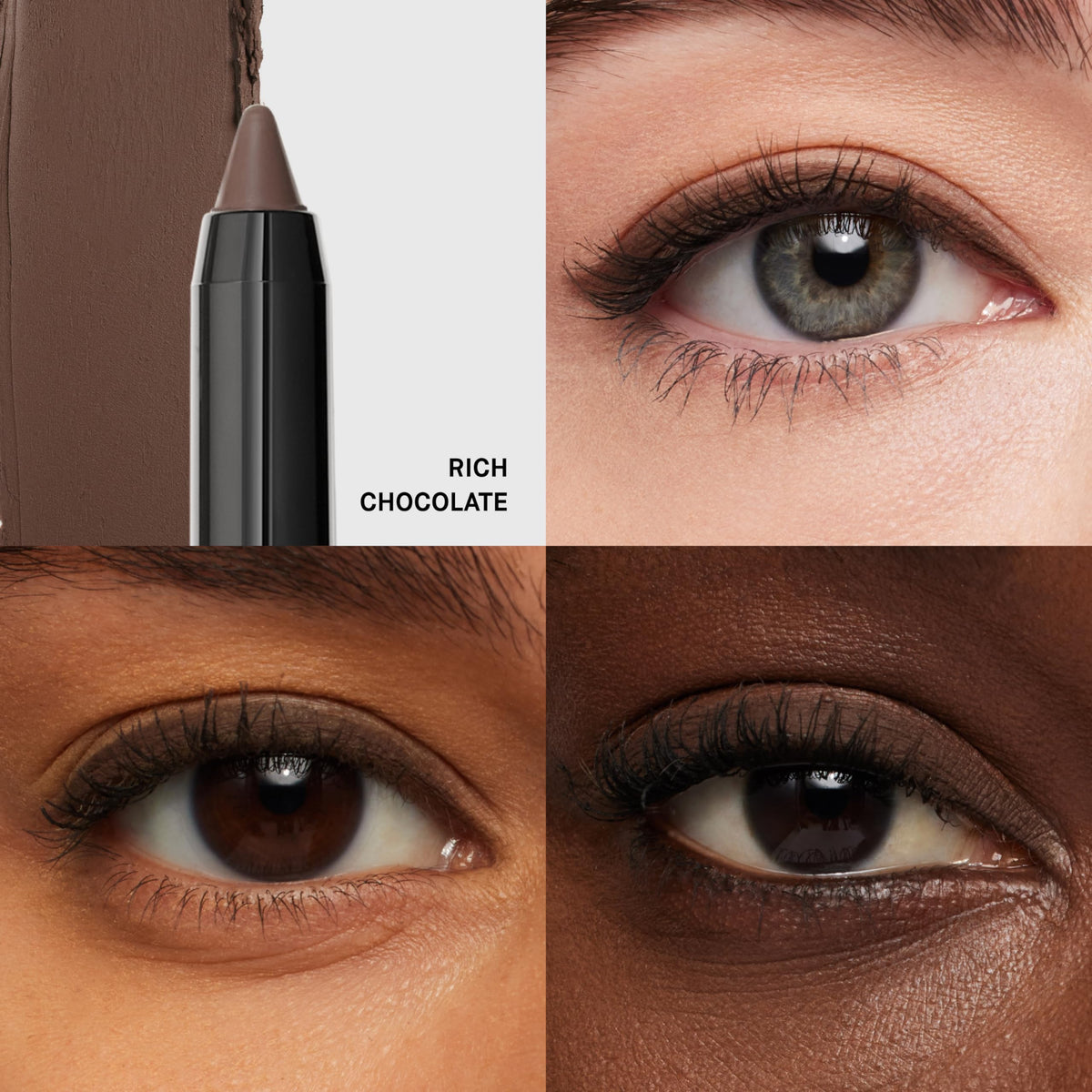 Bobbi Brown Long-Wear Cream Liner Stick | 24-Hour Waterproof, Smudge-Proof Eyeliner with Fine Tip and Built-In Sharpener | Creamy Matte Finish for Smokey Eye Makeup, 0.03 Ounce, Rich Chocolate Bobbi Brown