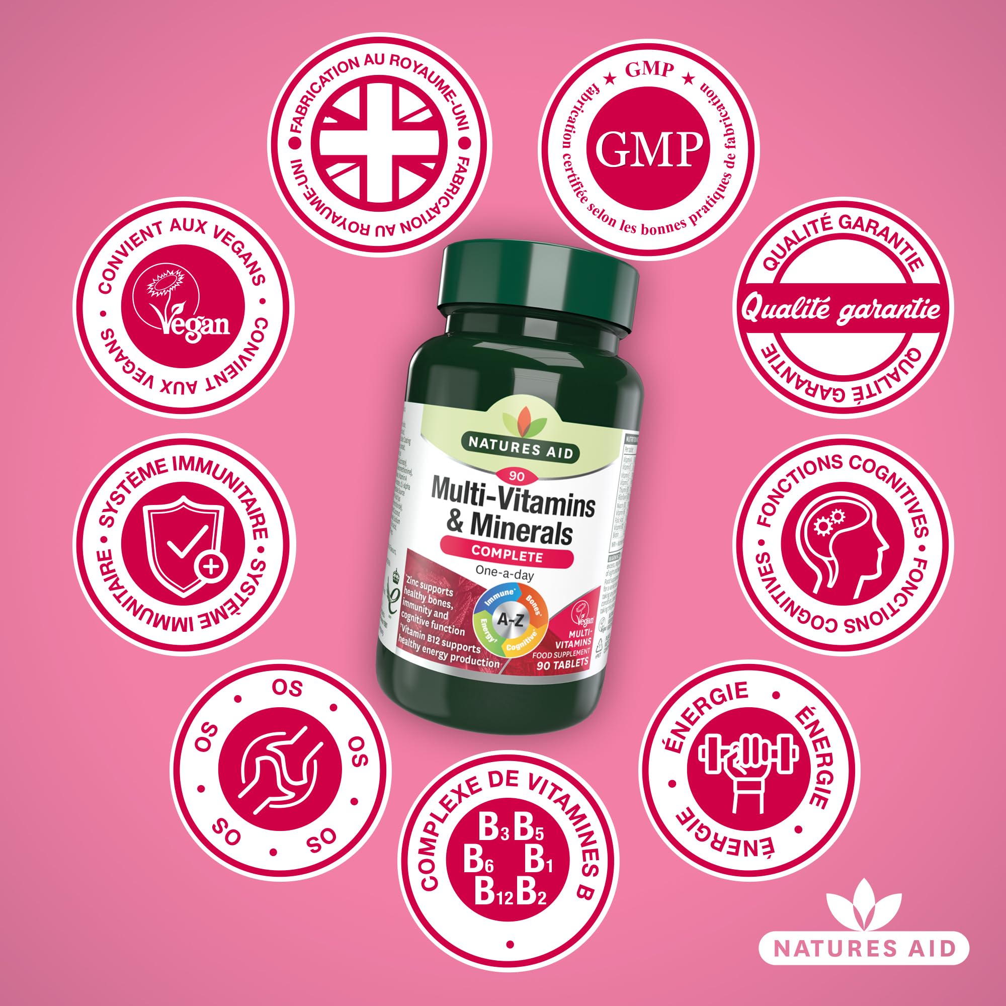 Natures Aid Multivitamins and Minerals, 90 Count (Pack of 1), (Packing may vary) natures aid buy australia supplements