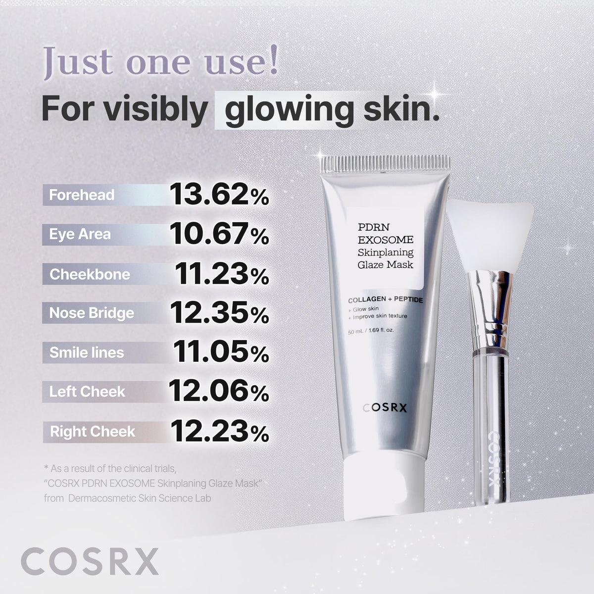 COSRX PDRN Exosome Overnight Face Mask, Korean Glass Skin Glow, 1.69 fl oz COSRX