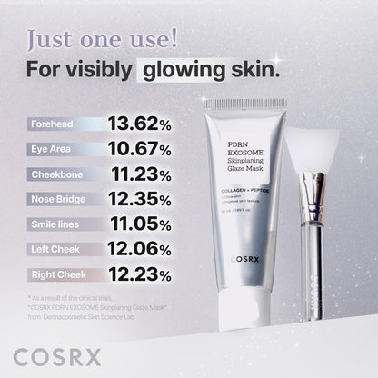 COSRX PDRN Exosome Overnight Face Mask, Korean Glass Skin Glow, 1.69 fl oz COSRX