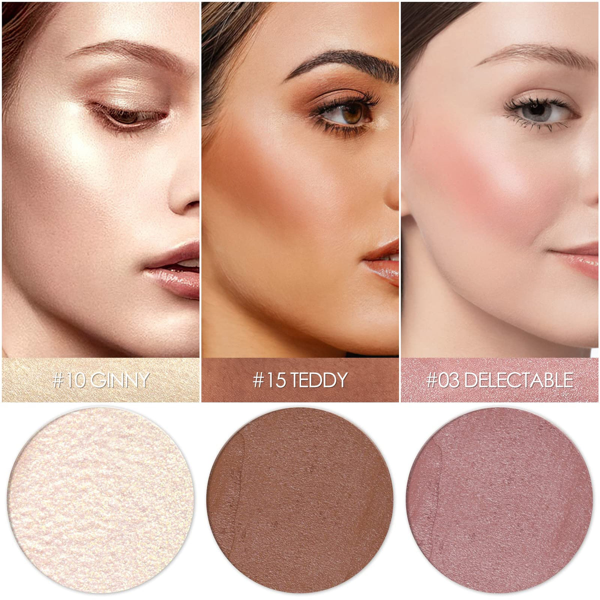 3 Pcs NEUTRAL Contour Stick Set,Professional Makeup Kit for All Skin Falocutus