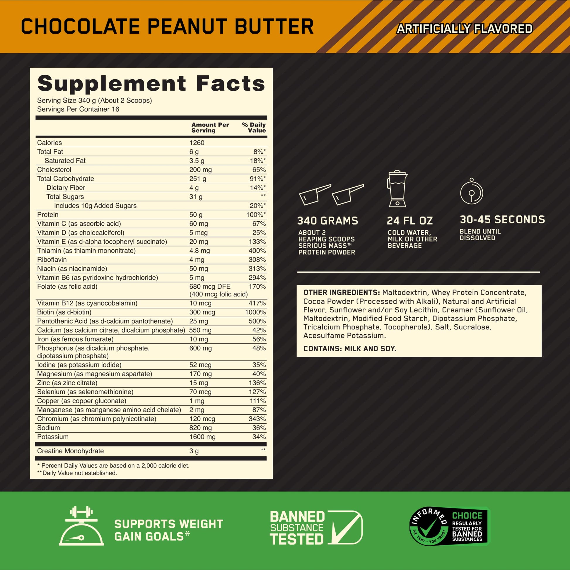 Optimum Nutrition Serious Mass, Weight Gainer Protein Powder for Muscle Gain, Added Optimum Nutrition buy australia supplements
