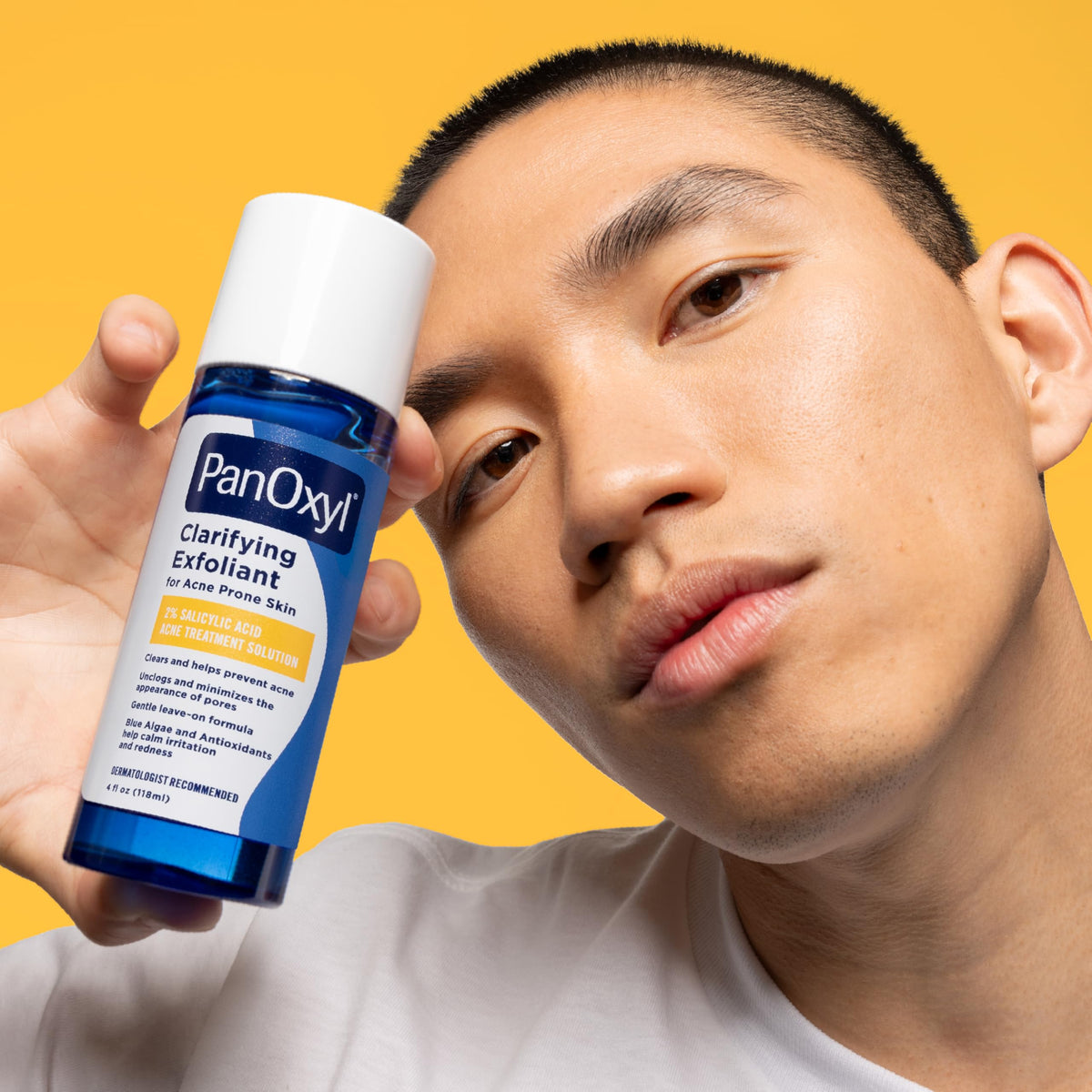 PanOxyl Clarifying Exfoliant with 2% Salicylic Acid, BHA Liquid Exfoliant for Face, Unclogs, Minimizes Appearance of Pores, Blue Algae and Antioxidants Help Calm Redness, For Acne Prone Skin, 4 fl oz PanOxyl
