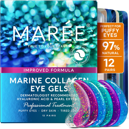 MAREE Eye Gels - Under Eye Patches for Puffy Eyes with Hyaluronic Acid MAREE