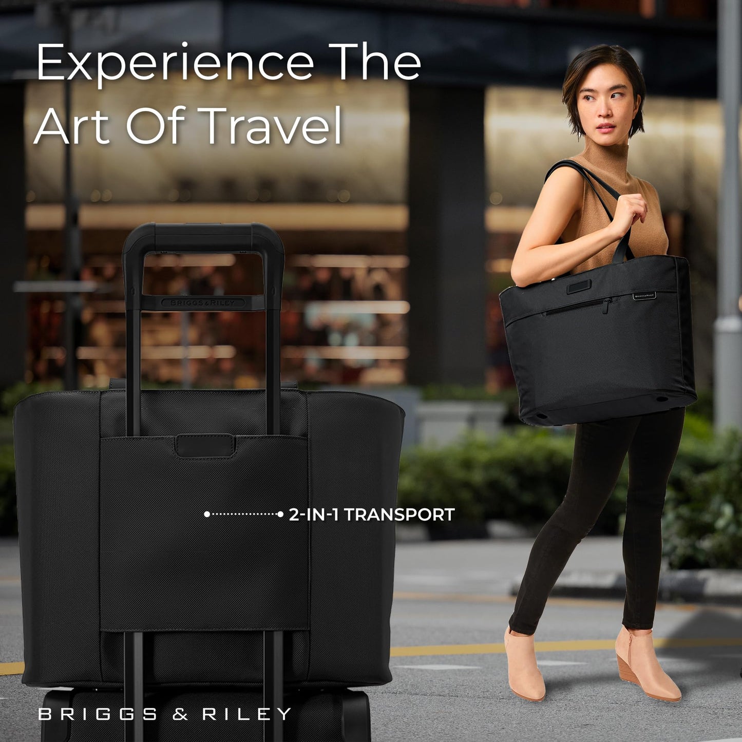 Briggs & Riley Traveler Tote Bag - Nylon Tote Bag for Weekend Travel & Work, Smooth Zipper Closure - Baseline Collection Gsupps Australia