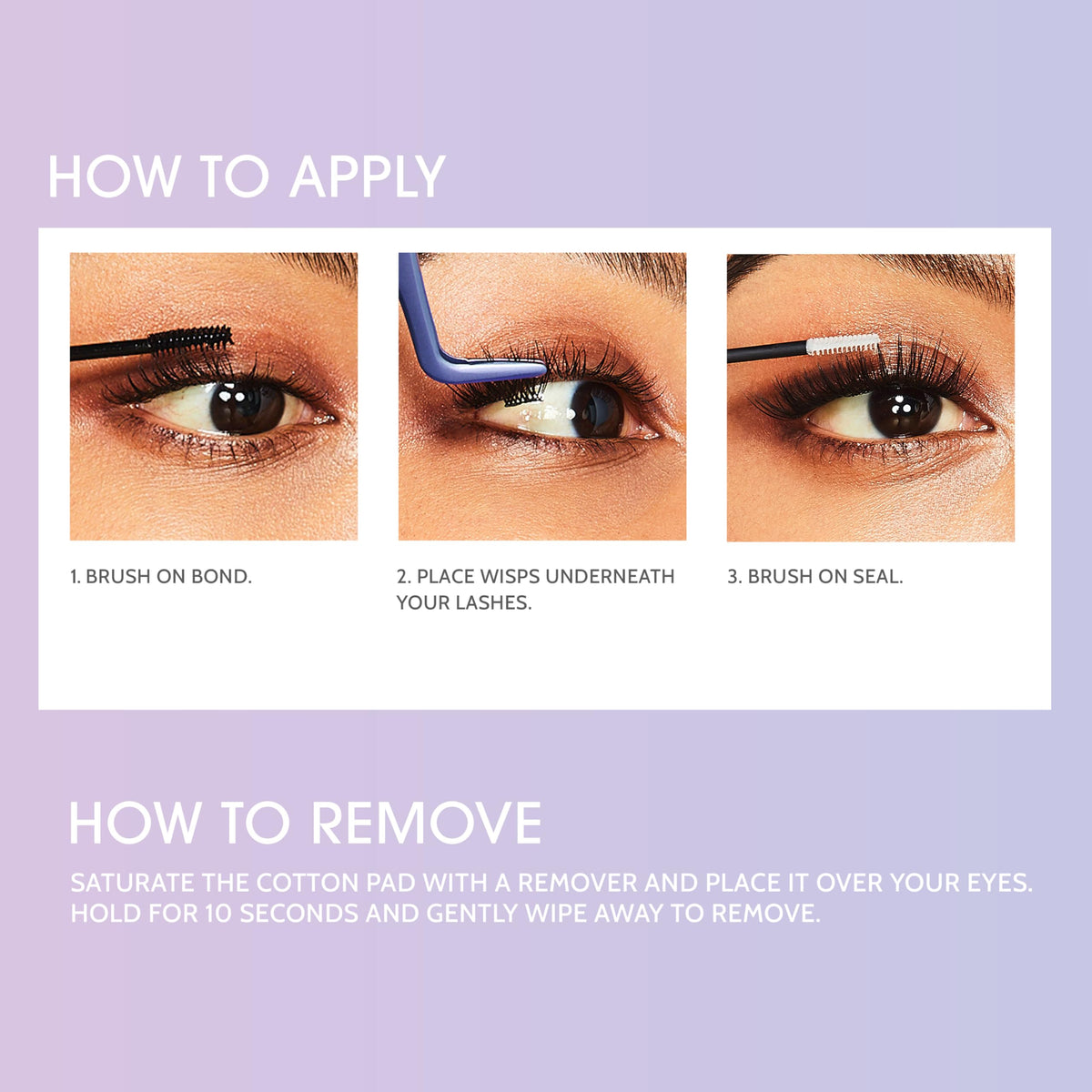 KISS Falscara DIY Eyelash Extension Bond & Seal Infused with Biotin & Vitamin E – Strong Gentle Comfortable Lash Adhesive for All Day Wear For Use With Falscara Lash Wisps, Remover, and Applicator KISS