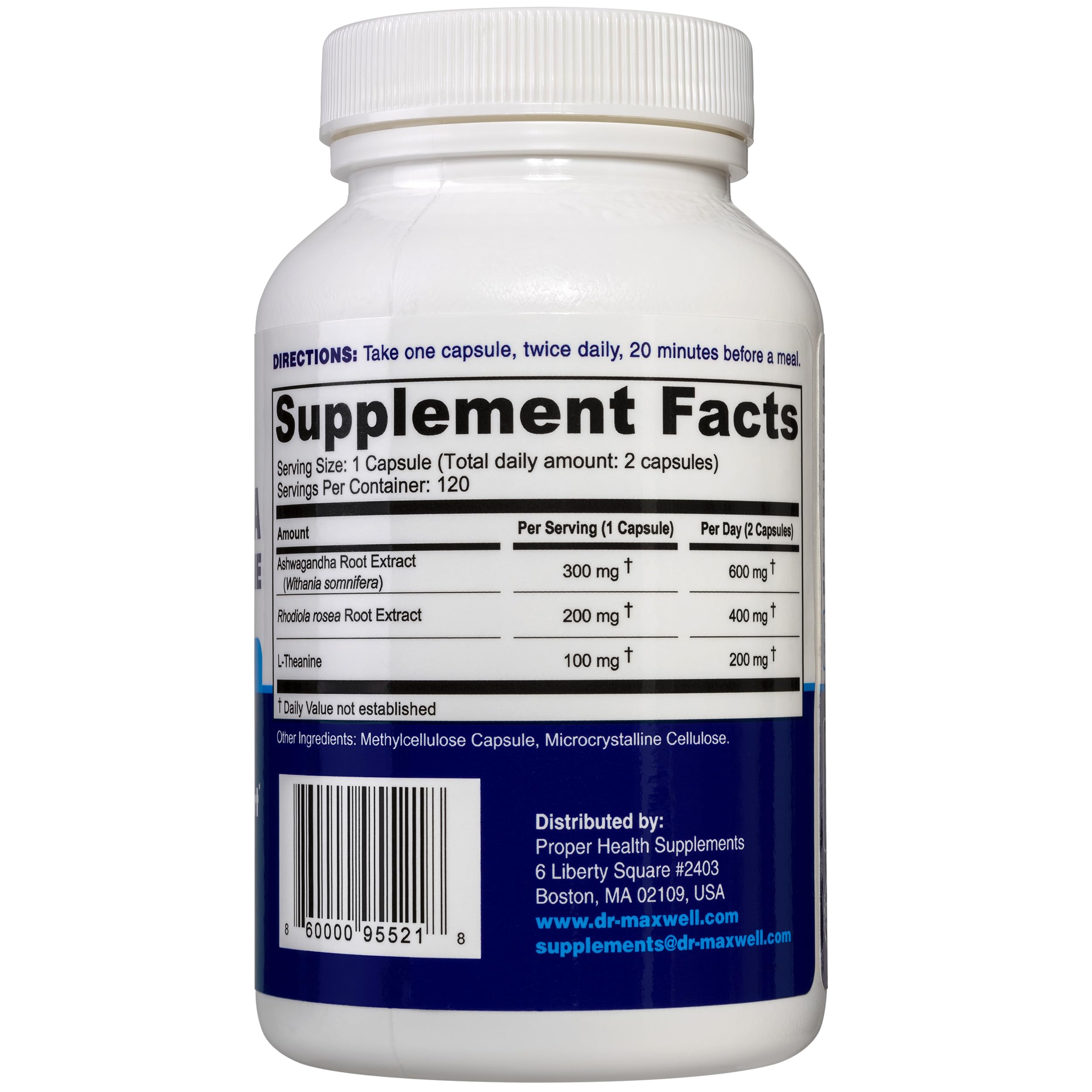 Dr. Maxwell Cortisol Manager Supplement, Supports Relaxation, Mood & Sleep in Times of Occasional Stress, Ashwagandha Rhodiola Adaptogens, Helps Maintain Normal Cortisol Levels, 120 Capsules Dr. Maxwell buy australia supplements
