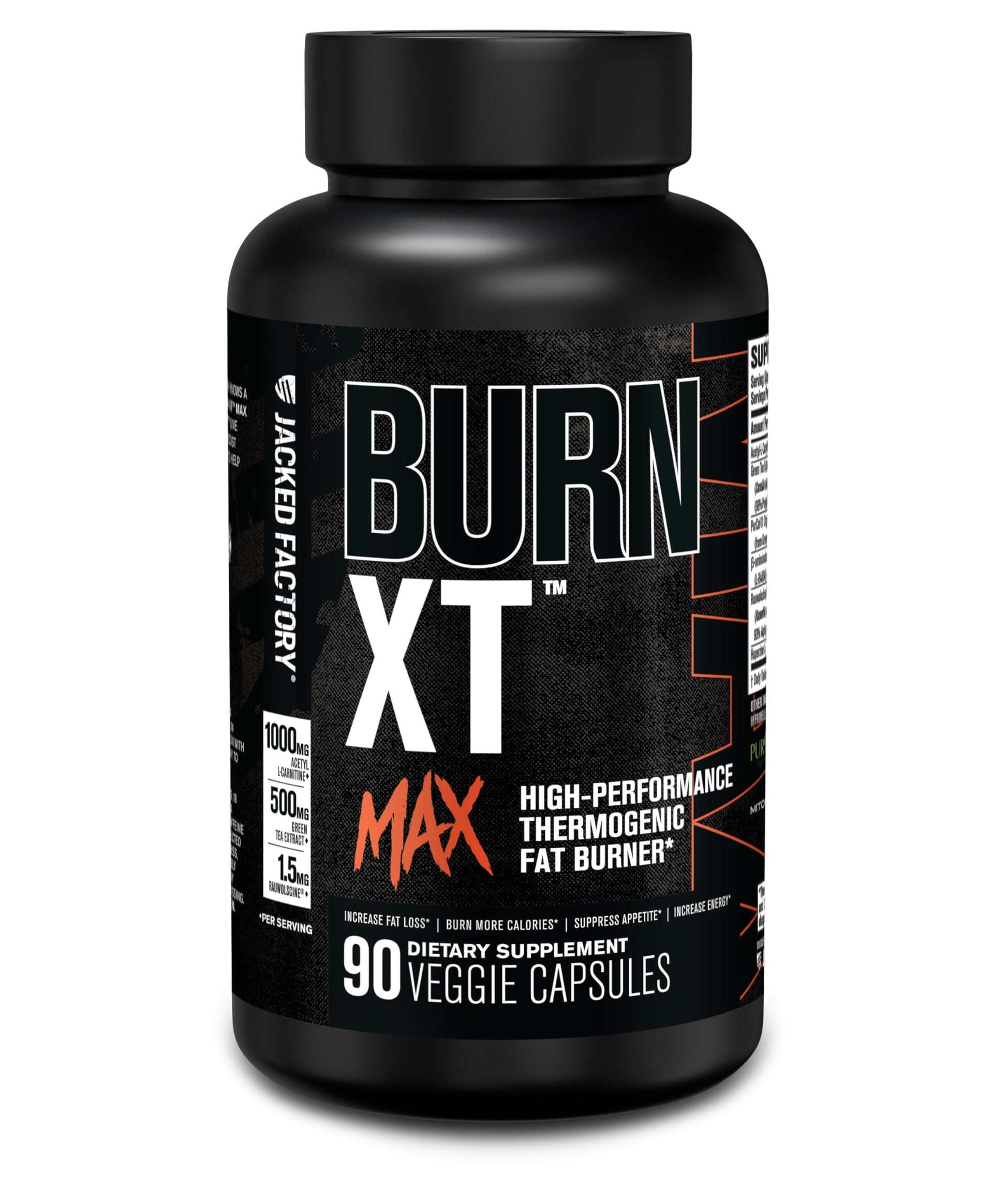 Jacked Factory Burn-XT Max - High-Performance Thermogenic Fat Burner & Appetite Suppressant for Weight Loss w/PurCaf Organic Caffeine, MitoBurn, Green Tea Jacked Factory buy australia supplements