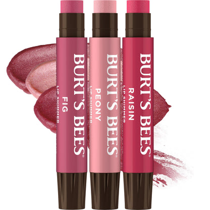 Burt's Bees Lip Shimmer Nude Collection, Tinted Lip Balm, 0.09 oz., 3 Tubes Burt's Bees