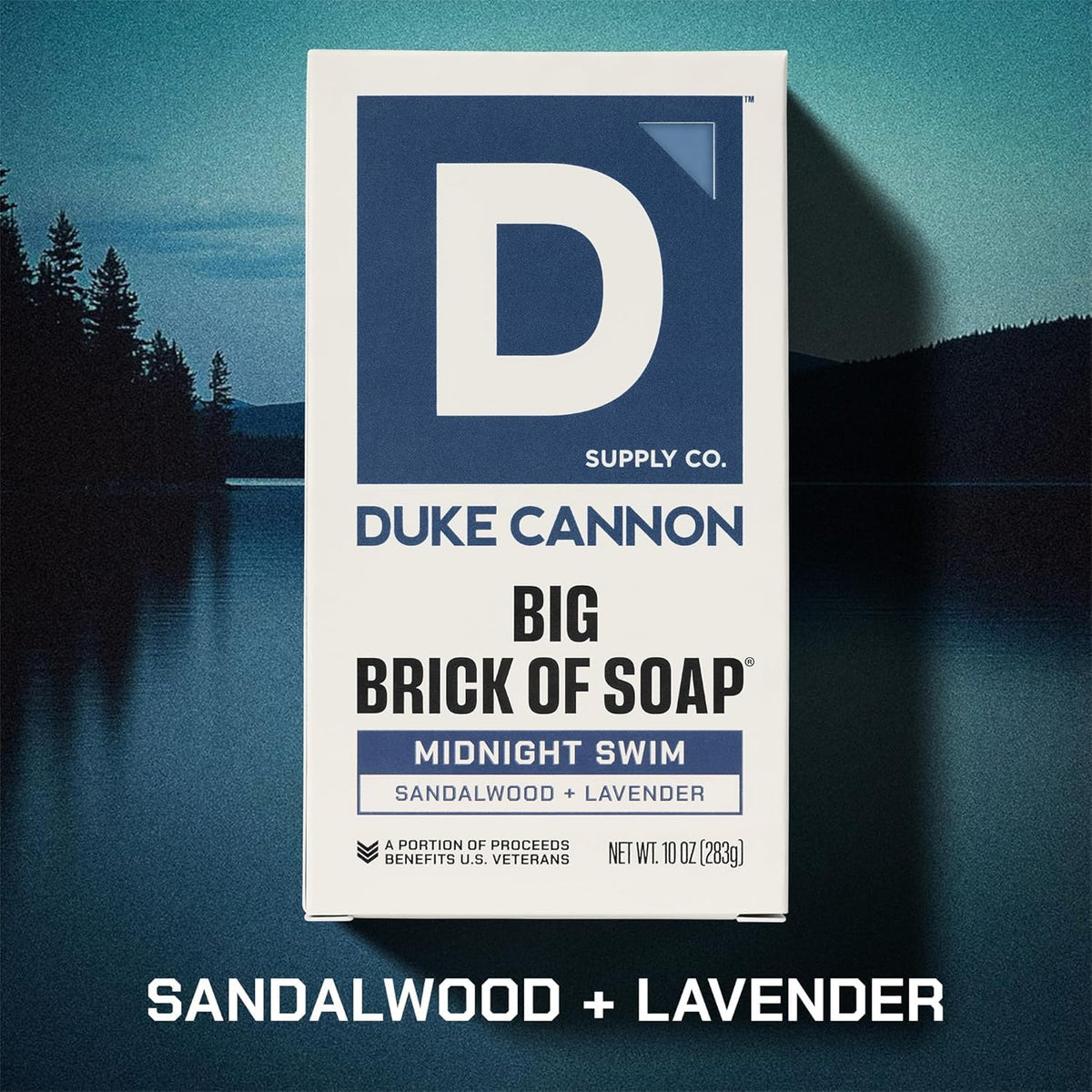 Duke Cannon Midnight Swim Big Brick of Soap for Men - 10 oz Duke Cannon Supply Co.