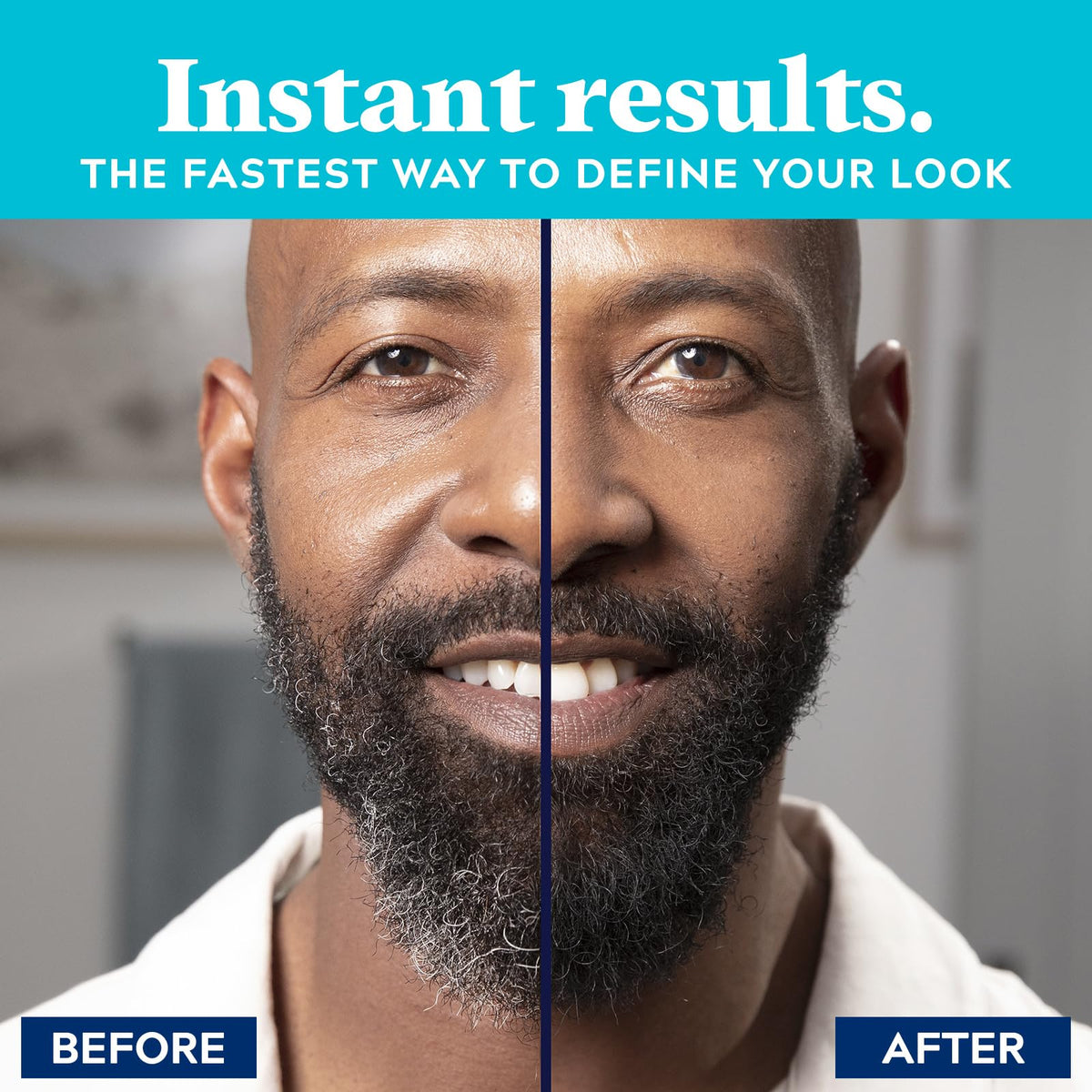 JUST FOR MEN 1-Day Beard & Brow Color, Temporary Color, Black Just for Men