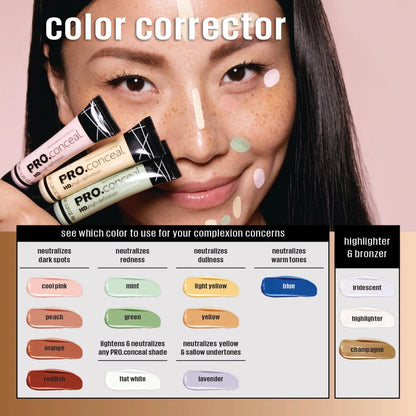 L.A. Girl Pro Conceal HD Concealer,0.28 Ounce (Orange Corrector) L.A. Girl