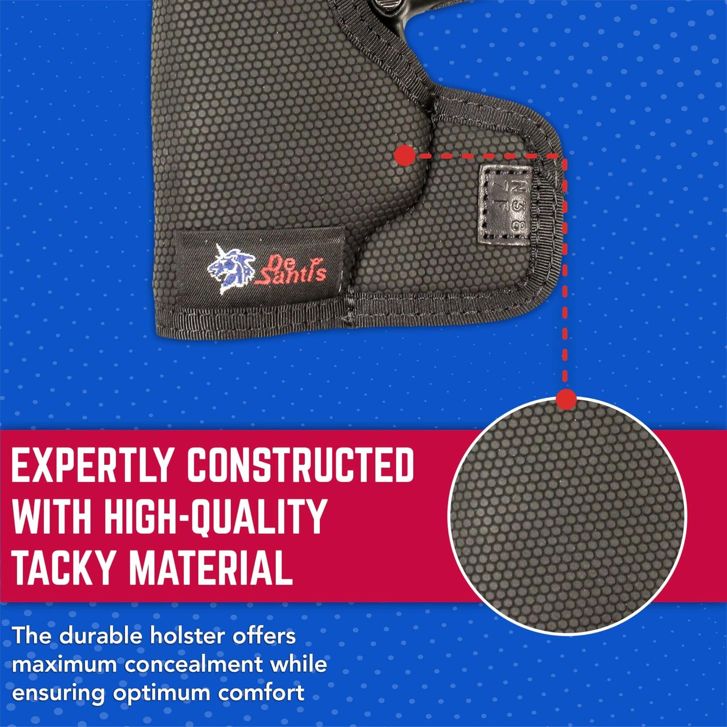 DeSantis Nemesis - Gun Pocket Holsters for Concealed Carry, Concealed Pocket Holster for Pistols, Revolvers, Soft, Designed for Comfort & Discreet Carry, Ambidextrous Gsupps Australia