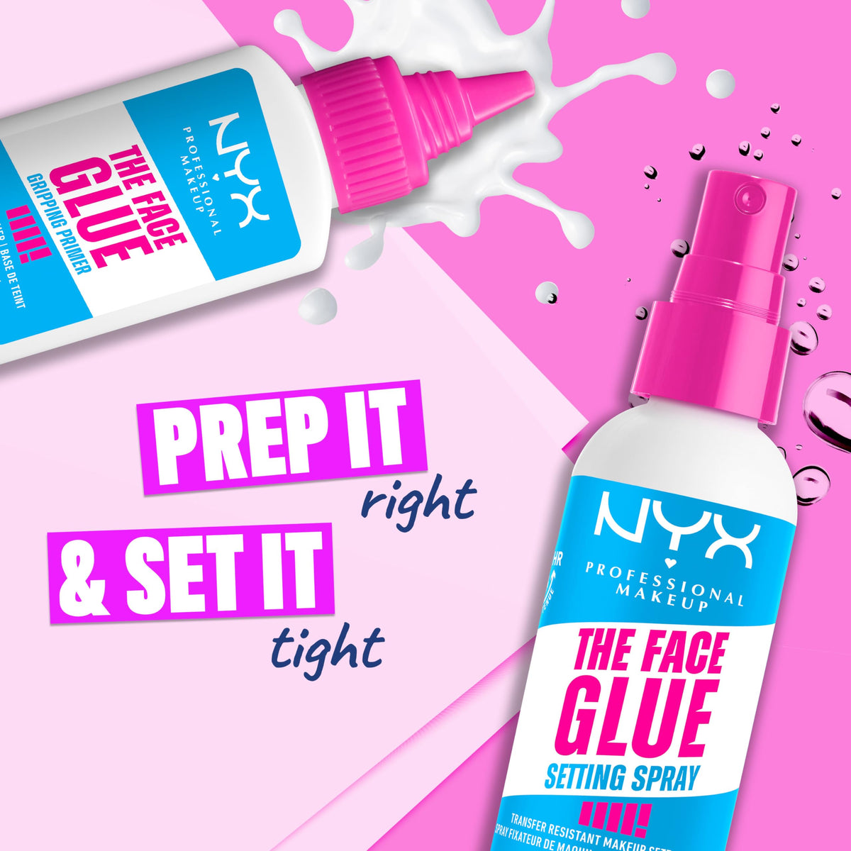 NYX PROFESSIONAL MAKEUP The Face Glue Gripping Primer, Hydrating Makeup Primer with Up To 24HR Wear, Vegan & Cruelty Free NYX PROFESSIONAL MAKEUP