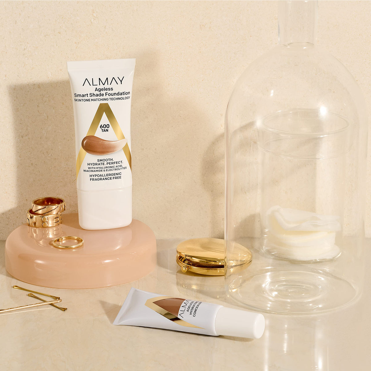 Almay Smart Shade Ageless Foundation, 50 Fair, 1 fl oz Almay