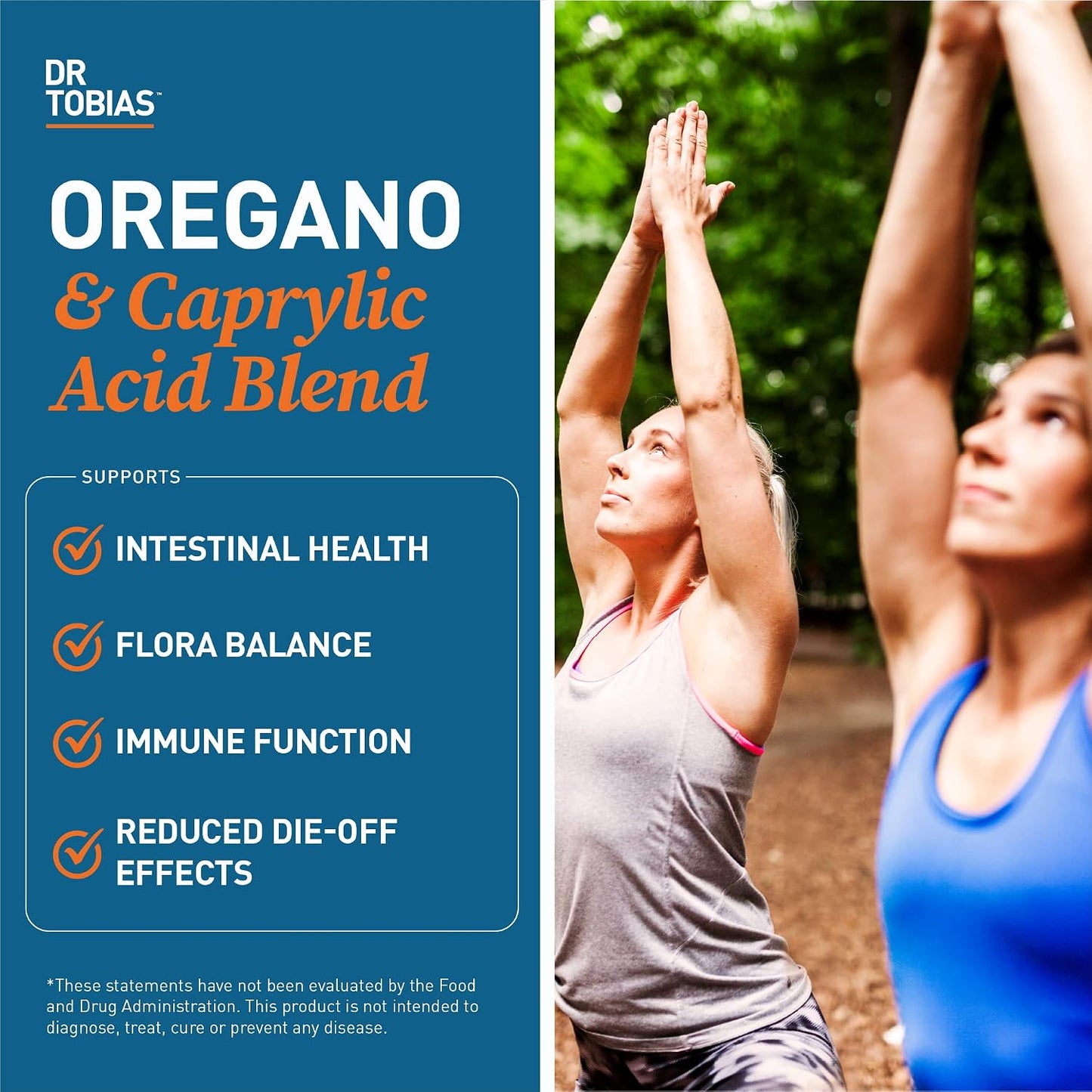 Dr. Tobias Oregano and Caprylic Acid Blend and Probiotics for Women - Supports Gut, Immune, and Urinary Health, Non-GMO