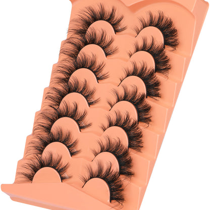 Wispy Lashes Fox Eye False Eyelashes Cat Eye Lashes Strips Faux Mink Lashes ALICROWN HAIR