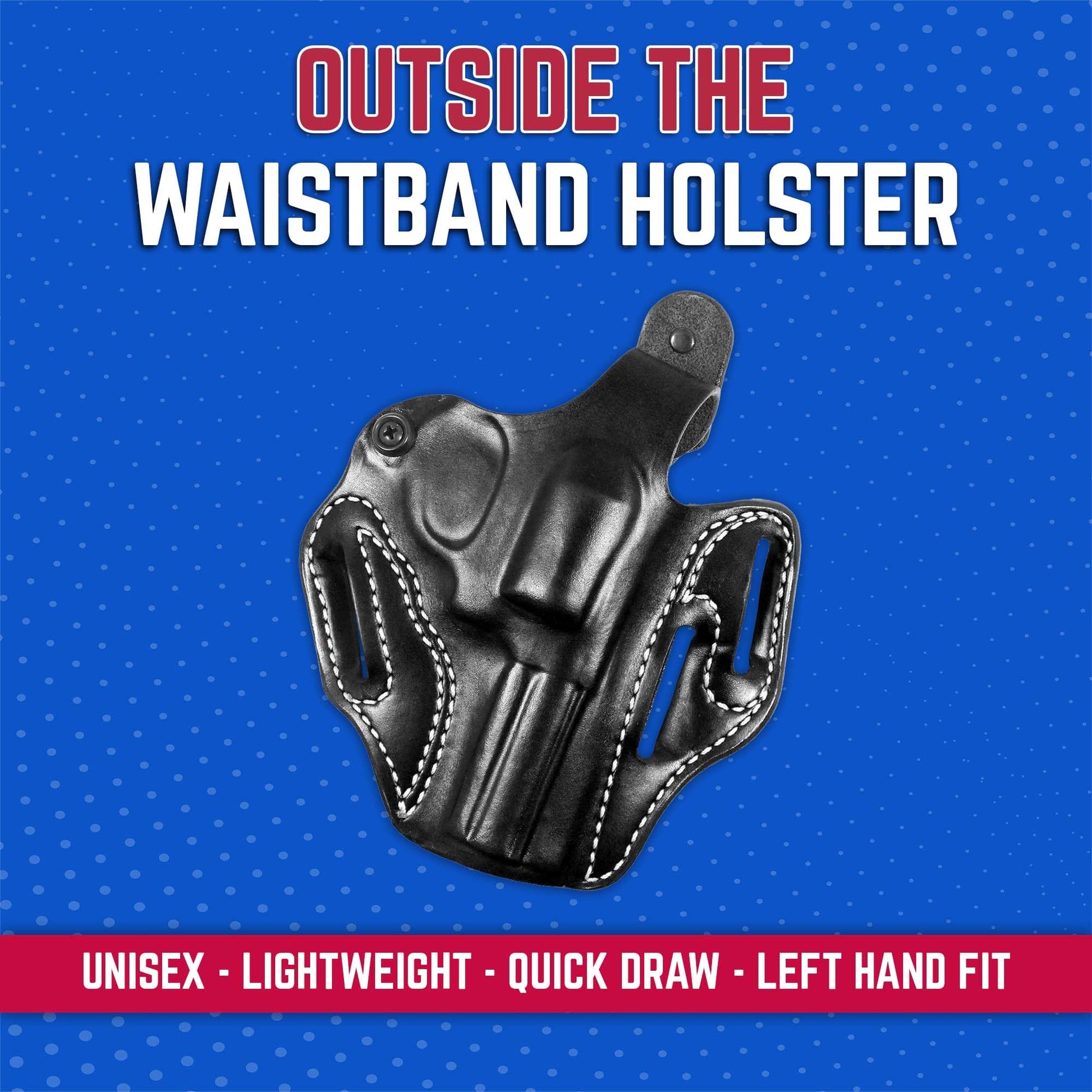 DeSantis Thumb Break Scabbard - OWB Gun Holster for Men and Women, Leather Belt Slide Holster for Pistols, Exact Molding, Secure and Highly Concealable OWB Carry Gsupps Australia