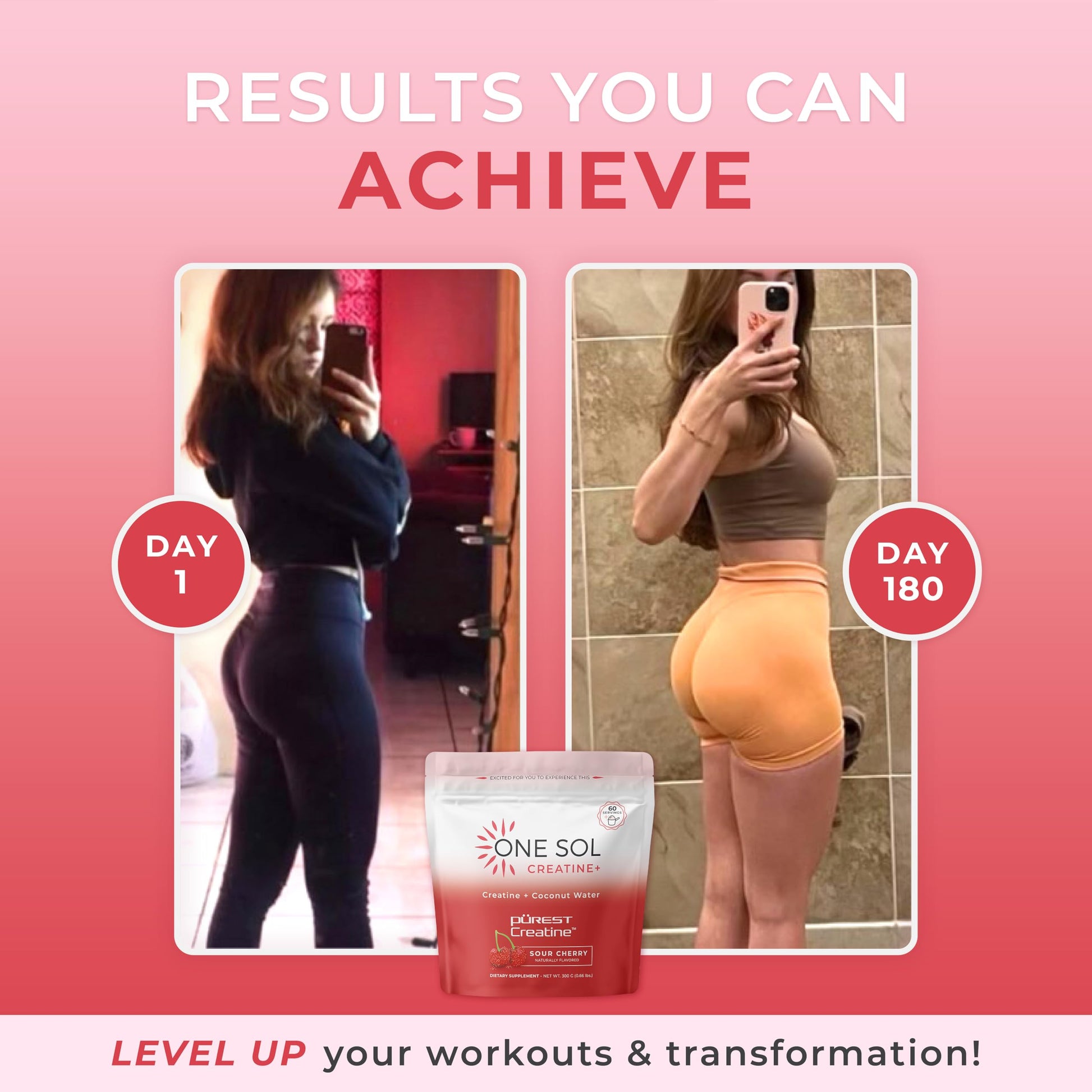 One Sol Creatine for Women, All Natural Women's Creatine Powder w Pure Creatine & Coconut Water, Increase Lean Muscle Mass, Reduce Recovery Time, Promote Brain & Bone Health (Sour Cherry, 60 Servings) One Sol buy australia supplements