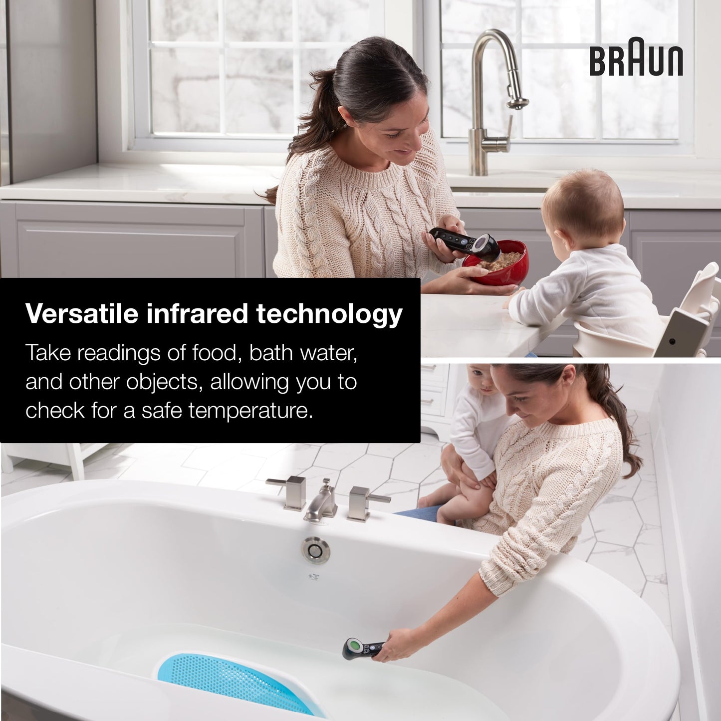 Braun No Touch and Forehead Thermometer - Touchless Thermometer for Adults, Babies, Toddlers & Kids, Color-Coded Fever Guidance, Fast, Reliable, and Accurate Results Gsupps Australia