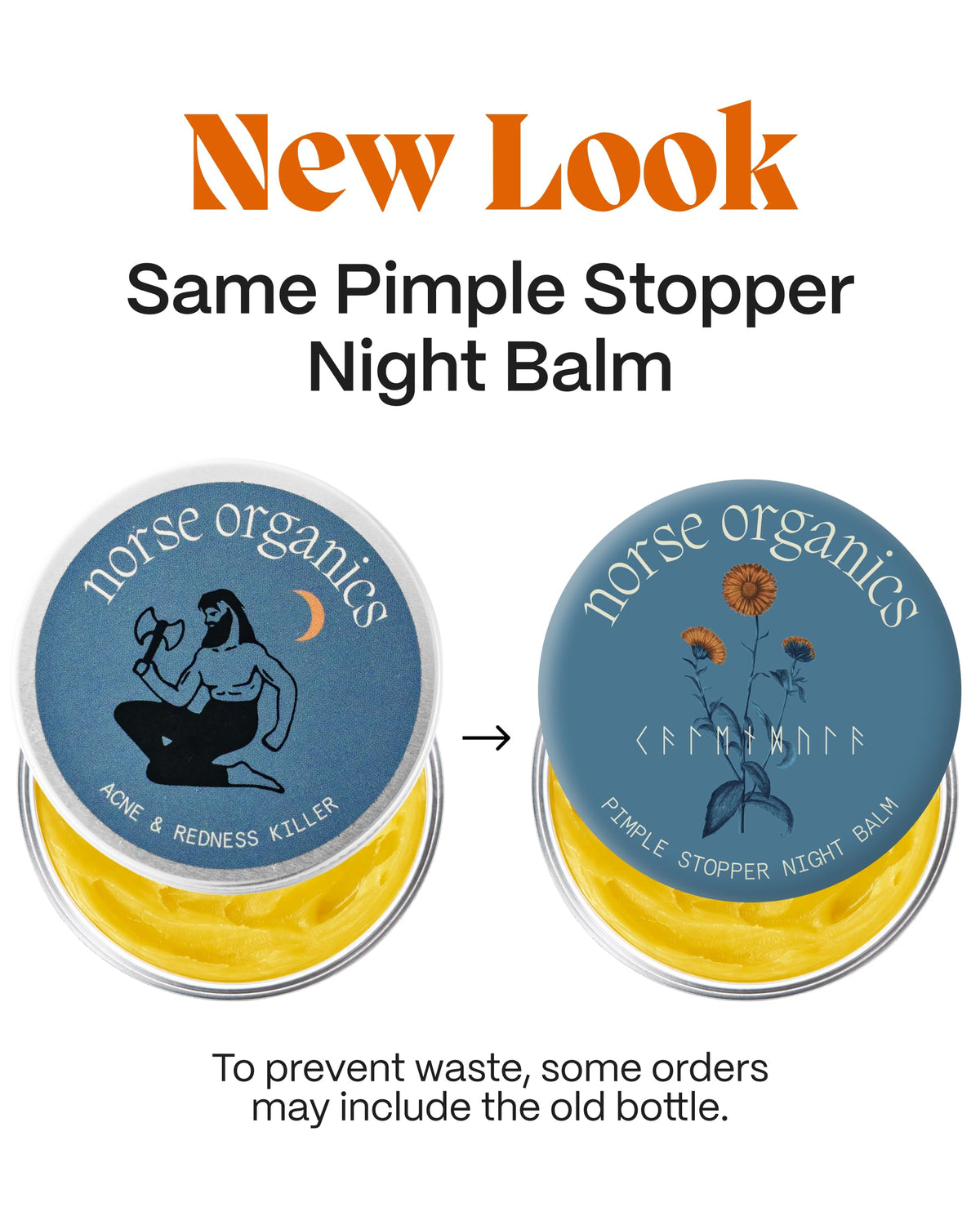 Norse Organics Pimple Stopper Night Balm for Face (1 oz) Norse Organics
