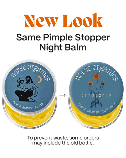 Norse Organics Pimple Stopper Night Balm for Face (1 oz) Norse Organics