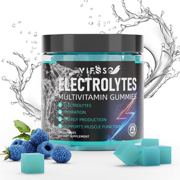 VIFSSG Electrolytes Gummies No Sugar, 120 Chewable Electrolyte Gummies with 6 Electrolytes for Runners and Endurance Sports, Refreshing Blue Raspberry, Hydration Electrolyte Chews, 1 Pack VIFSSG buy australia supplements
