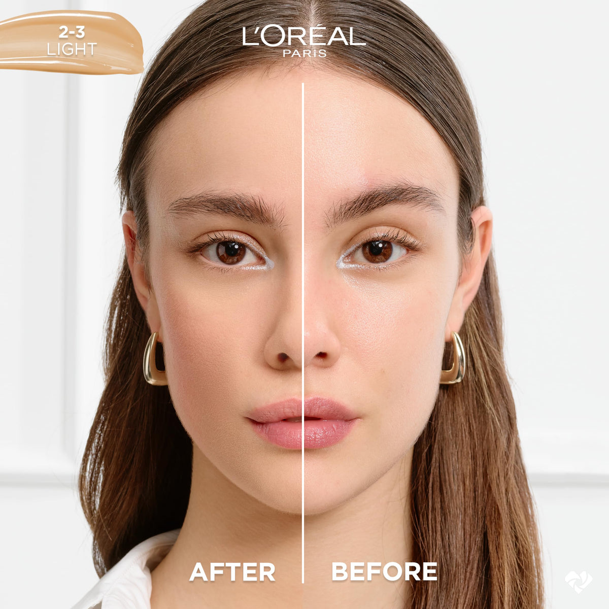 L'Oreal Paris True Match Nude Hyaluronic Tinted Serum Foundation with 1% Hyaluronic acid, Light 2-3, 1 fl. oz. L'Oreal Paris