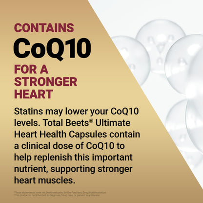 Force Factor Total Beets Ultimate Heart Health, Beet Root Capsules for Blood Pressure Support, CoQ10, Organic Beet Root Powder, Hawthorn Berry Force Factor