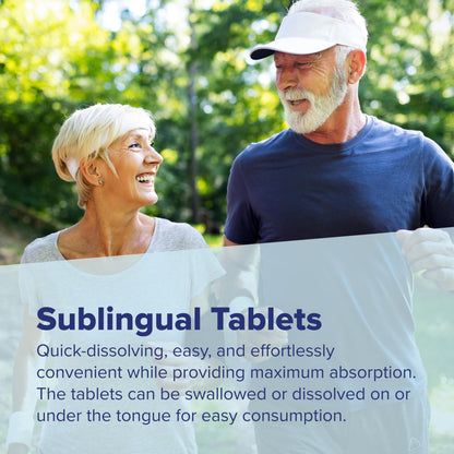 Superior Source No Shot Methylcobalamin B-12 1,000 mcg - Vitamin B-12 to Support Energy Production, Brain Health & Overall Wellness - Sublingual Tablets Superior Source