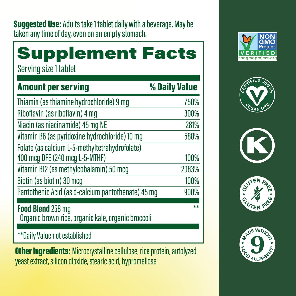 MegaFood Balanced B Complex - Vitamin B Complex for Women & Men - Vitamin B6, B12, Folate, Biotin - Cellular Energy Metabolism MegaFood