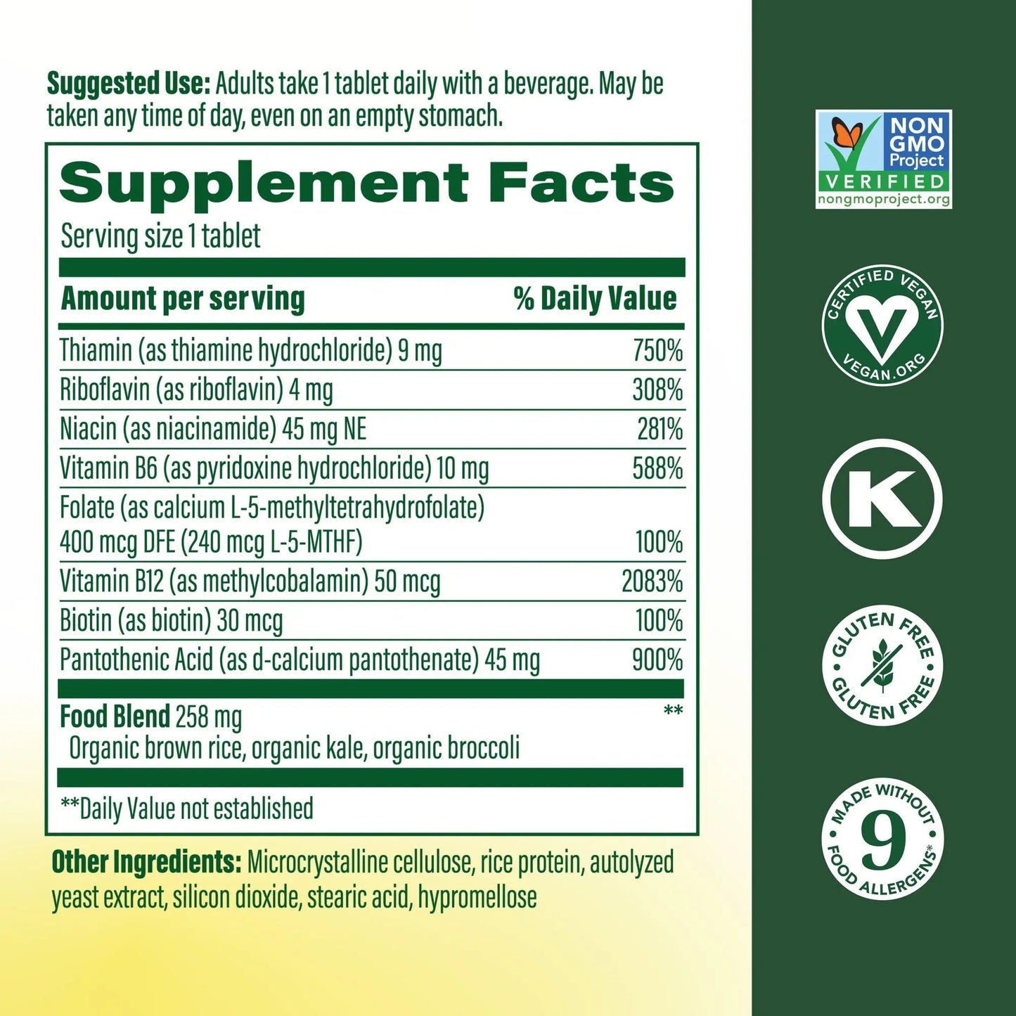 MegaFood Balanced B Complex - B Complex Vitamin Supplement - 8 B Vitamins Including Vitamin B6, Vitamin B12, Folate, Biotin & More - Supports Cellular Energy Production MegaFood