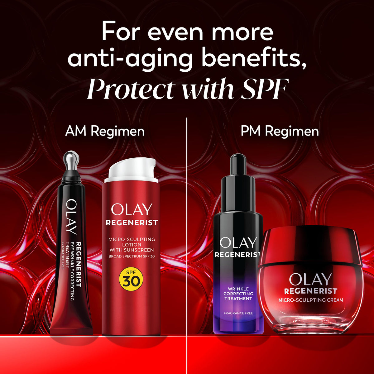 Olay Regenerist Advanced Anti-Aging Face Moisturizer Lotion for All Skin Types, Micro-Sculpting Lotion with Broad Spectrum SPF 30, Reduces Wrinkles, Firms and Plumps Skin, Dermatologist Tested, 1.7 oz Olay