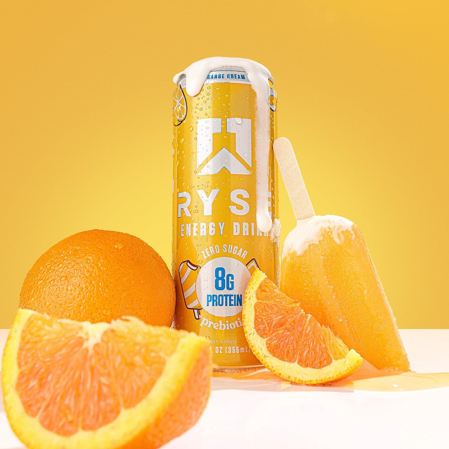 RYSE Functional Energy Drink - 5 Flavors Variety Pack - 150mg Natural Caffeine, 8g Whey Protein & 1g Prebiotics - Sugar Free, Gut-Friendly, Bloat-Free - 12 fl oz Cans (12-Pack)
