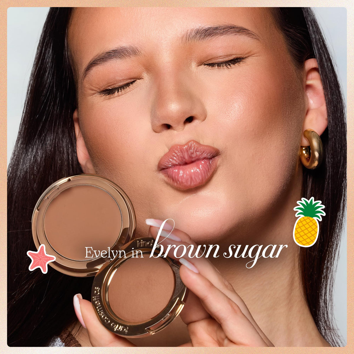 tarte macaron sculpt & bronze duo – 2-in-1 Cream + Baked Powder Bronzer, Contour Powder Face Makeup, Peptides and Hyaluronic Acid Hydrates & Plumps, vegan & cruelty-free, full size, brown sugar tarte
