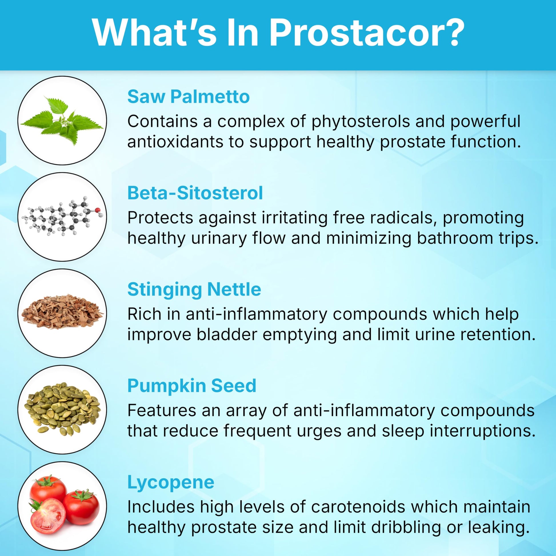 Prostacor - Natural Prostate Support Supplement - Non-GMO, Vegan, Gluten-Free Prostacor buy australia supplements