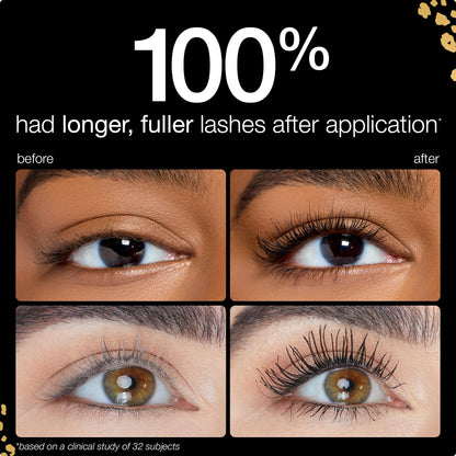 tarte maneater mascara – Extreme Curl, Instant Volume & Length, 16HR Ultra-Creamy Longwear Eye Makeup, Cruelty-Free, full size, black Tarte