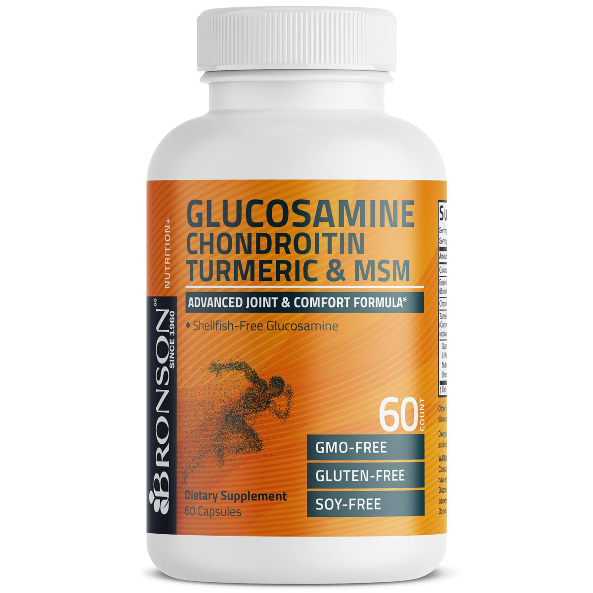 Bronson Glucosamine Chondroitin Turmeric & MSM Advanced Joint & Cartilage Formula, Supports Healthy Joints Bronson
