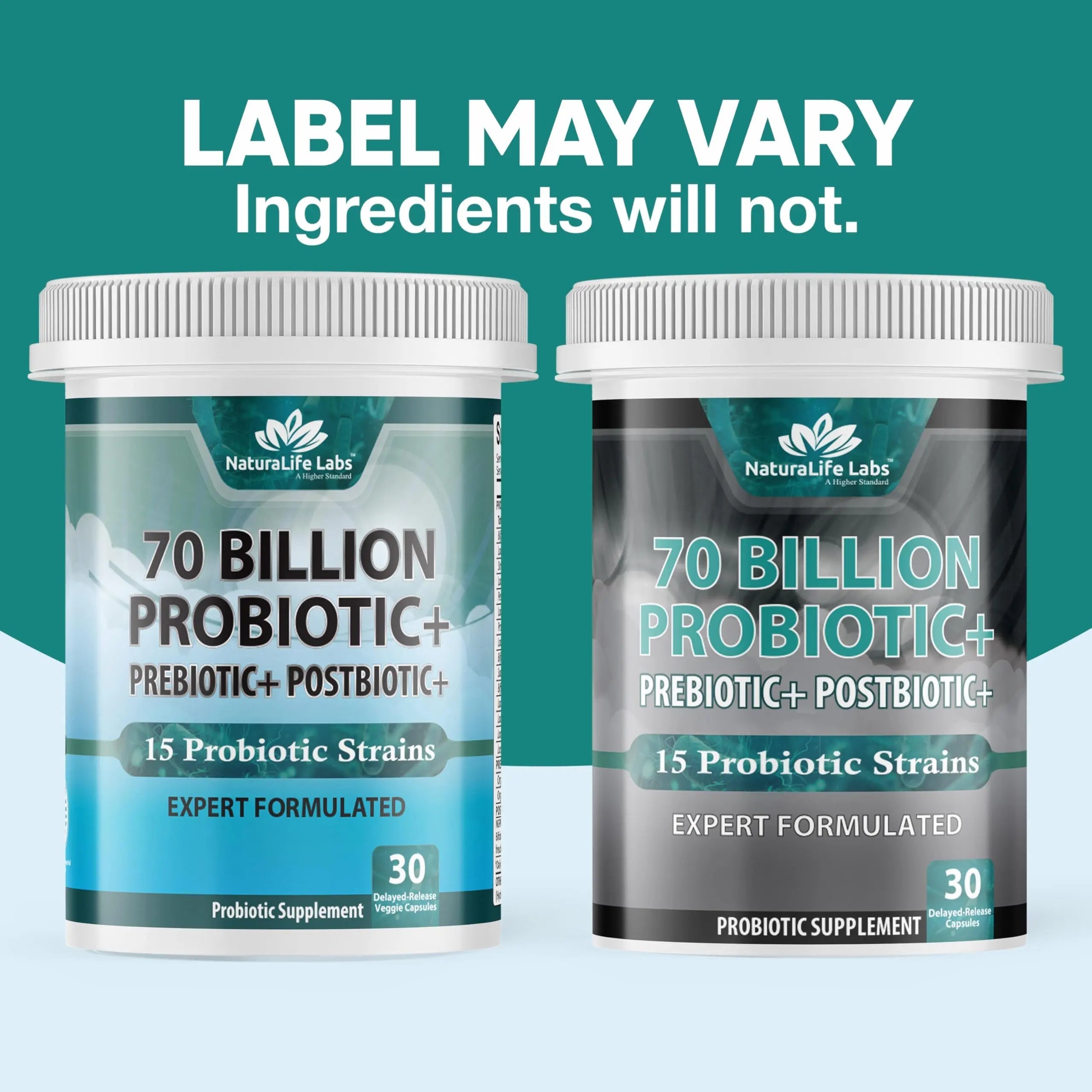 NaturaLife Labs Probiotics 70 Billion CFU – 15 Strains with Organic Prebiotic & Postbiotic – 3-in-1 Formula – 30 Vegan Capsules NaturaLife Labs buy australia supplements