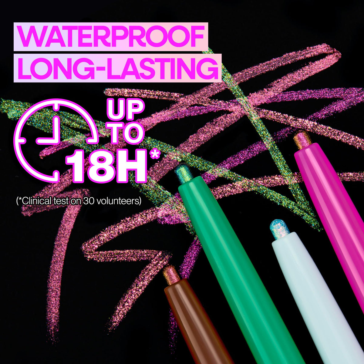 wet n wild Chameleon Chrome Eyeliner, Waterproof and Smudge-Proof, Multichrome Color Shift, Long-Lasting 18-Hour Wear, Cruelty-Free & Vegan - Electric Prism wet n wild