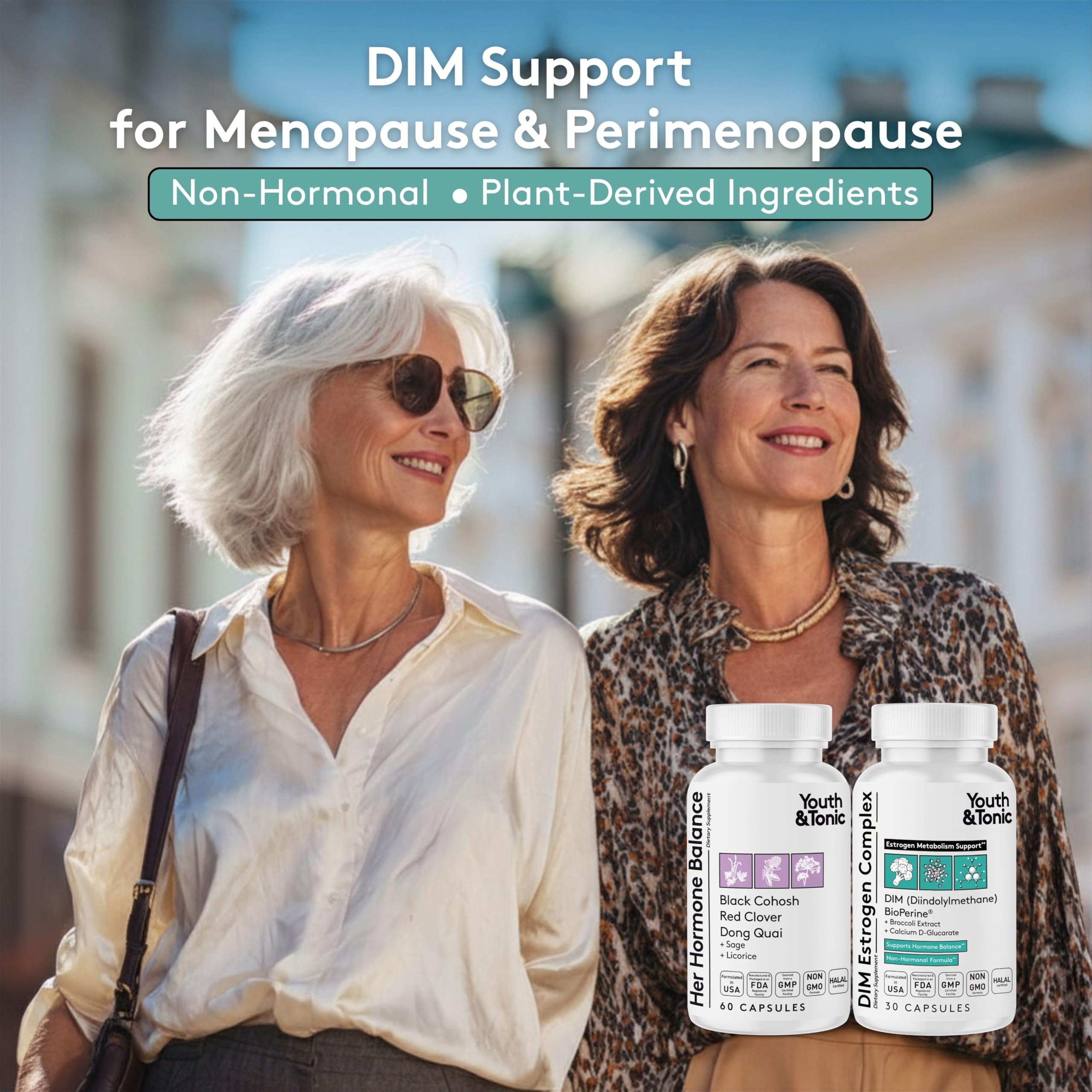 Youth & Tonic DIM Supplement for Women – Estrogen Metabolism & Hormonal Support – Menopause, Perimenopause & Premenopausal Bundle, 90 Capsules Youth & Tonic buy australia supplements