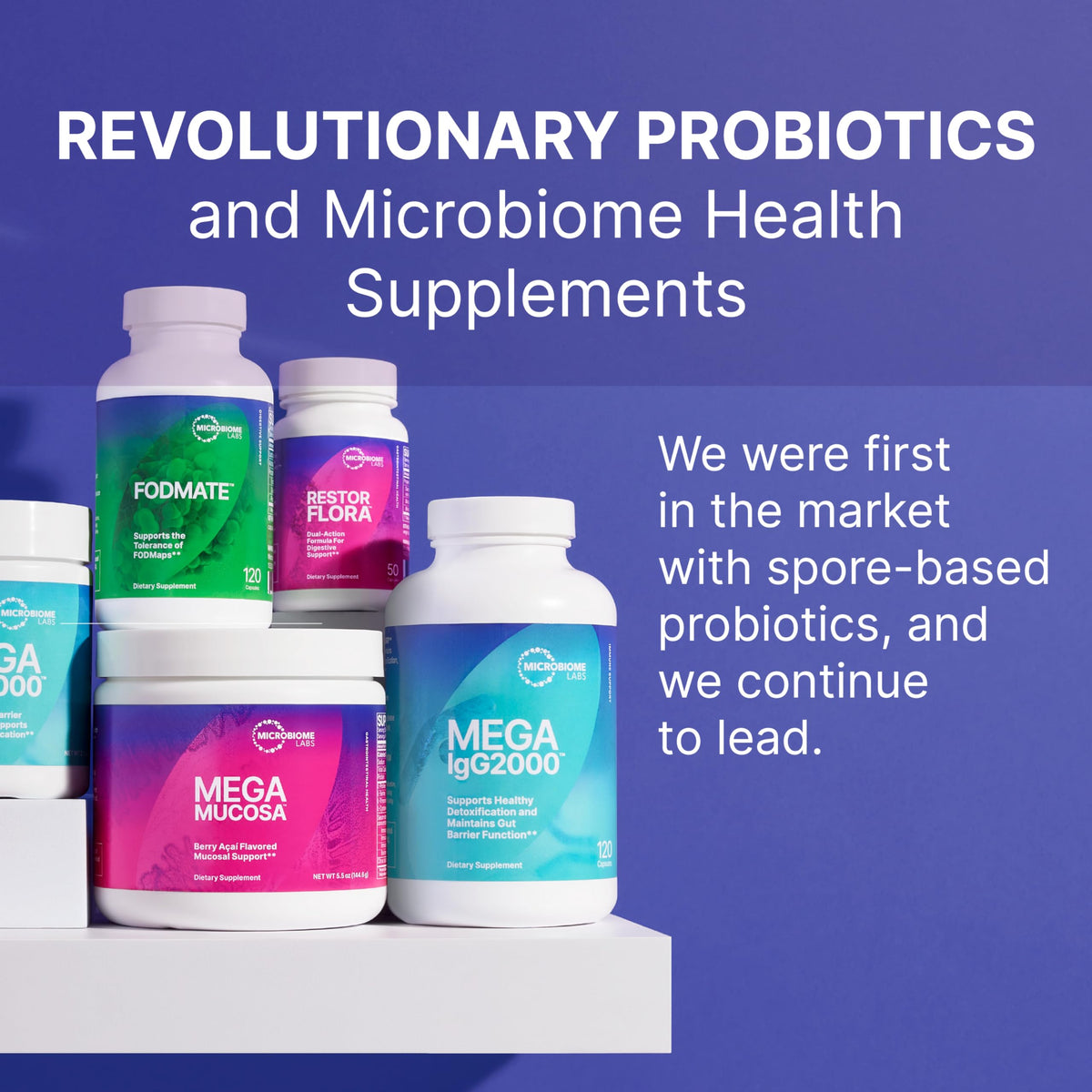 Microbiome Labs RestorFlora - Men's & Women's Probiotics for Digestive Health & Gut Reset - Spore Based Saccharomyces Boulardii Probiotics Microbiome Labs