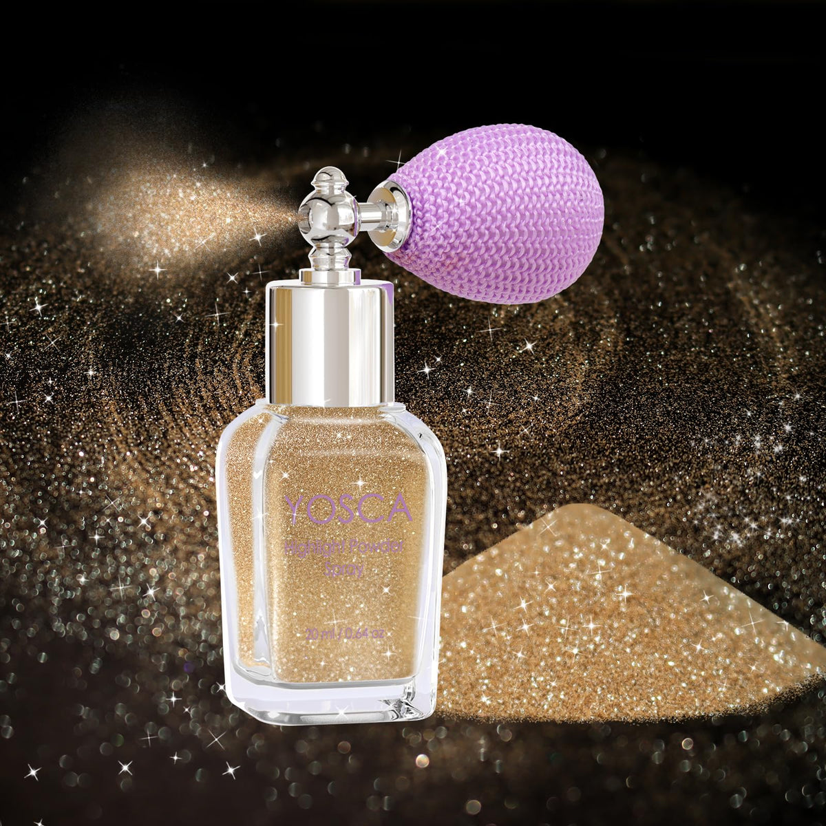 Yosca Body Glitter Spray, 30ML Body Shimmer Powder Hair Spray Fine Glitter Yosca
