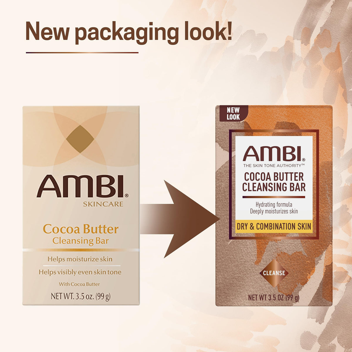 Ambi Cocoa Butter Cleansing Bar, 3.5 Ounce Ambi
