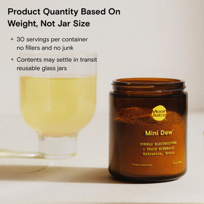 Moon Juice Mini Dew Electrolytes Powder - Sugar Free Minerals & Electrolyte Hydration Powder for Instant Hydration & Brain Support - Magnesium, Calcium, Potassium, Pink Salt, Watermelon, 30 Servings